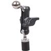 Whoasyst Morsetto in ferro con testa a sfera, 17 mm a 1/4 pollici, filettato, per supporto video del telefono, fotocamera, monitor, luce LED, microfono per auto, live streaming, treppiede