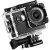 LUCKDANO Camera D'azione Subacquea 12MP 1080p Video HD con per Surf per Ciclismo per Immersioni Sportive per Esterni (BLACK)