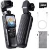 SOPPY Fotocamera 4K Vlogging, Action Camera con rotazione automatica a 330°, touchscreen da 1,75, batteria 4H, WiFi e tracciamento facciale per viaggi/vlogging/uso quotidiano/sport all'aperto/ciclo