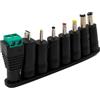 System-S DC - Set di 8 adattatori DC 20 V, 5,5 x 2,1 mm, con presa LED DC, colore nero
