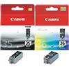 Canon Confezione multipla di cartucce d'inchiostro originali Canon PGI35 + CLI36