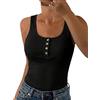 PASUDA Canotta Donna Estive Tops Canottiera Senza Maniche Casual Girocollo Tank Top Eleganti Sexy Slim Fit Maglietta Basic (Bianco, XXL)