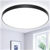 Swoieltr Plafoniera LED Soffitto 24W Lampada da Soffitto 6500K 2000LM Plafoniera Bagno IP44 Impermeabile Rotonda Ø28CM Lampadario LED Moderna Luce Soffitto per Cameretta, Cucina, Soggiorno, Balcone, Corridoio