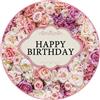 Partycolarità - Cialda per Torta di Compleanno Donna - Decorazioni in Cialda - rotonda - Cialda in ostia (modello3)