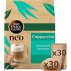 Dolce Gusto NEO ‎Nescafé Dolce Gusto NEO Cappuccino - 30 cialde di caffè e 30 bustine di latte (5 confezioni da 6 cialde e 6 buste) - Compatibili solo con macchine da caffè NESCAFÉ Dolce Gusto NEO