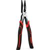HAUTMEC 9 Pinza per il naso ad ago,Pinze a combinazione ad alta leva 4 in 1 Multifunzione Heavy Duty Lungo Pinze HT0274-PL
