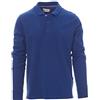 Ergos Workwear Payper - FLORENCE Polo da Uomo a Manica Lunga in Cotone Piquet Colore: BLU ROYAL, Taglia: 4XL