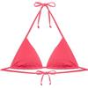 YAMAMAY - Bikini Parte Alta a Triangolo Senza Ferretto, Imbottitura Removibile, Donna, Textured, Fragola, monocromo