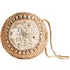 Desigual Bols_Tulum Rounded, Across Body Bag Donna, Bianco, Taglia Unica