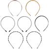 ZEMINRI 7 Pezzi Elastici Per Capelli Versatile Fascia Capelli per Adatto a Tutti i Tipi di Capelli e a Ogni Occasione Durevole Fascia Per Capelli per Uomini e Donne (7Pezzi)