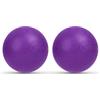 URAQT Palline Massaggio, 2 Pezzi Palle per Massaggio Fitness Lacrosse Ball, Set di Palline da Massaggio per Alleviare lo Stress, Massage Balls per Automassaggio, Recupero Muscolare(Viola)