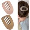 Xiedeai Pinze per Capelli 2 Pezzi, Fermacapelli Francesi Grandi, Design Curvo per Massimo Comfort anche da Sdraiata, Guida e Sonno (Opaca, Albicocca Kaki)