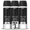 Axe- Deodorante Nero 200 ml (Paquete de 3)