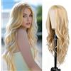 GXGM Ombre Biondo Lungo Dritto Capelli Parrucca le Donne Resistente al Calore Fibra Cosplay Quotidiano Partito Parrucche