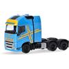 Herpa modello camion Volvo FH 16 GL XL 2020 trattore stradale con torre per trasporti pesanti 3 assi, blu, miniatura in scala 1:87, pezzo da collezione, Made in Germany, plastica