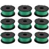 Daaxing 3/6/9/12 rocchetti e lenza adatti per Black & Decker GL7033 GL8033 GL9035 accessori di ricambio per tagliaerba A6482 (9 pezzi)