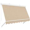 Atelier Arrigo Arrigo Atelier Tenda a Caduta Libera su Misura per Balconi e Verande, Tessuto Tempotest Idrorepellente Anti-UV, Braccetti Regolabili su Ringhiera, con o senza Cassonetto (CON CASSONETTO)