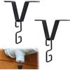 Diakey Confezione da 2 catene da pioggia a forma di V per grondaie, adattatore clip, catene da pioggia per esterni appese a pluviale per vasi di fiori, nero