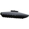 VOLKAI Telo di ricambio gazebo quadrato Garden Parasol Decentrated 2.5 x 2.5 m telo per gazebo impermeabile Terrace and Outdoor Furniture Gazebo Pool Garden Outdoor Environments (grigio, 4 Ombrelli)