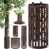 dellyy 4 Pcs Protezione del Tronco, Protezioni per Corteccia, Copertura Protezione Regolabile Plastica Alberi, Protezione Contro i Morsi Dell'Albero, Recinto Albero, Rotezione per Tronco Albero