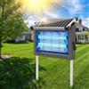 Anysun Lampada Antizanzare Elettrica Solare, Zanzariera Elettrica da Esterno 4500V, Ricarica Solare e USB, IPX5, Cavo da 3 m, Sensore Crepuscolare, per Terrazza Giardino Balcone Camping