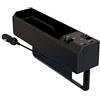 iSpchen Organizer per auto Scatola portaoggetti universale Borsa Tasca laterale per seggiolino auto Gap Organizer con caricatore IOS/Type-C Nero