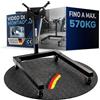 WERKTHOR Cavalletto Motore Auto 570 kg Heavy Duty per V8 - Supporto Motore Extra Stabile Girevole a 360° - Motorbock Nero per Motori Pesanti e SUV - Supporto di Montaggio Officina - Engine Stand