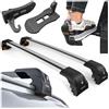 CHROMEMASTER Barre Portatutto Tetto e Gradino per Portiera Auto Compatibili con Ford Kuga 2020+; Portapacchi da Tetto per Box, Portabici, Scala | Ideale per Viaggi, Vacanze, Uso Quotidiano