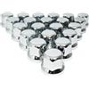 Generic 20 pezzi 32 mm Copribulloni per ruote in plastica LUX CROMATO compatibili con roulotte, autobus, camion, autoveicoli, LKW