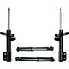Ashika Kit 4 AMMORTIZZATORI Anteriori + Posteriori Smart fortwo - 451-2007 -> 2015