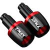 HJTEDHE Manubrio Stabilizzatori Bilancieri Moto per Ya&ma&ha per T-Max 560 2019-2023 Manopole Universali per Manubrio Bar Ends cap Contrappeso Spine Scivolo Tappi per Manubrio Moto(7)