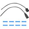 Fraylis 1J0973802 Riparazione Spina Sensore Connettore Compatibile con A4 A6 A8 10336102 1J0973702 Connettori Maschio Femmina con 8 accessori compatibile con SKO-DA SE-AT Golf