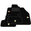 Somer Car Tappetini Auto Forza Napoli 4 Scudetto Campione 2025 compatibili con Renault Megane 4 2016-2025 | Set in Moquette su Misura, Tappeti Auto Personalizzati Calcio
