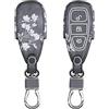 kwmobile Coprichiave Compatibile con Ford con 3 tasti Keyless Go - Cover Chiave - Guscio Protettivo Copri Telecomando Auto Similpelle - Magnolie