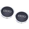 TAKPART 2X Coprimozzo Nabendeckel Coperchio del cerchio Radkappe per FIAT 500 51884863