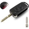 topone1 3Tasti Chiave a Guscio auto Per Mercedes Benz W168 W124 W202 W203 A C E ML | per Benz C CL S SL SEL SLK E113