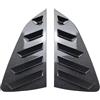 LASGDBC Copertura griglia Adatto per Volkswagen VW Polo MK6 2018-2023, adesivo per copertura laterale del finestrino posteriore dell'auto. Spoiler Laterale Lunotto Posteriore(Carbon)