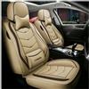 UQABS Copri Sedili Auto per Audi Q3 S-Line/Q3 Quattro/Q3 Sportback/Q5/Q5 Sportback，Set completo coprisedili pelle、Universali-Beige