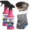 Topbashgo Pulitore Griglia Barbecue, 2026 New Pulitore Griglia Barbecue Elettrico, Spray Sgrassante per Forno Cucina Piastre di Cottura Teglie da Forno Stoviglie (2pcs)