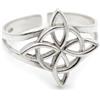Only faith Anello nodo strega in argento Sterling 925, design celtico, regolabile, taglia 6 fino a 8, amuleto di protezione