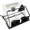 Generic Lucidatrice elettrica completamente chiusa con luce LED e scatola antipolvere per lucidatura senza polvere