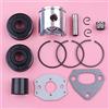 SAANICH 38 millimetri Pistone Anelli Kit Fit For Husqvarna 136 137 141 142 di Aspirazione Boot Guarnizione Paraolio Cuscinetto Ad Aghi Motosega Sostituire Pezzo di Ricambio