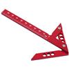 LUCKDANO Strumento in Lega di Alluminio con Calibro per Angolo di 45° Center Scriber - Righello Preciso per Disegnare Linee Verticali e Cerchi per la Lavorazione del Legno e dei Metalli - (Metrico)