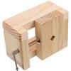Homoyoyo Morsa in Legno per Incisione con Base Rotante Mini Morsa da Banco Ergonomica e Portatile per Intaglio Sigilli Cinesi e Lavori Artigianali di Scultura