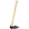 Gucagle Zappa a mano con manico ergonomico in legno Zappa a mano da diserbo da giardino leggera in acciaio al carbonio per la casa