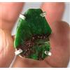 Verde Carico Lago Turchese 25.95 KT / 22 MM Gemma Pietra Naturale Grezzo Anello