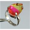 Anello In Gemma Di Alexandrite A Pera Bi Colore Da 20,55 Ct Regalo Festivo