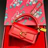 Coach Mini Tabby Bag Charm Accessorio Portachiavi in Pelle Rossa con...