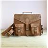 Fatto a mano Borsa A Tracolla Per Laptop In Vera Pelle Vintage Marrone Fat Da 20"