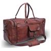 Fatto a mano Borsa Duffle Notturna 35" In Vera Pelle Vintage Uomo Valigia Palestra Brown
